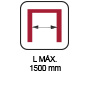 ESPECIFICACIONES - Hueco pared L MAX 1500mm